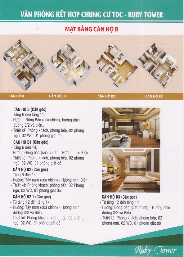 Căn hộ Ruby Tower Vũng Tàu  2