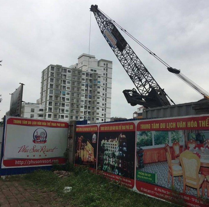 Dự án đang thi công móng