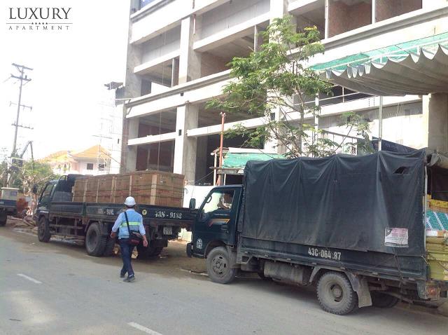 Dự án đang tiến hành hoàn thiện phần thô