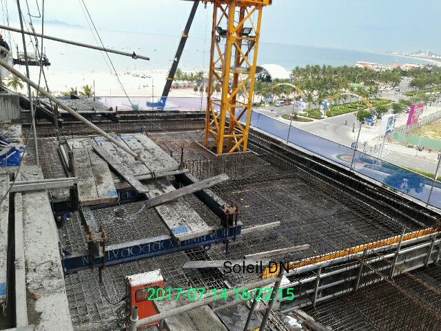 Dự án đã xây tới tầng 12-13