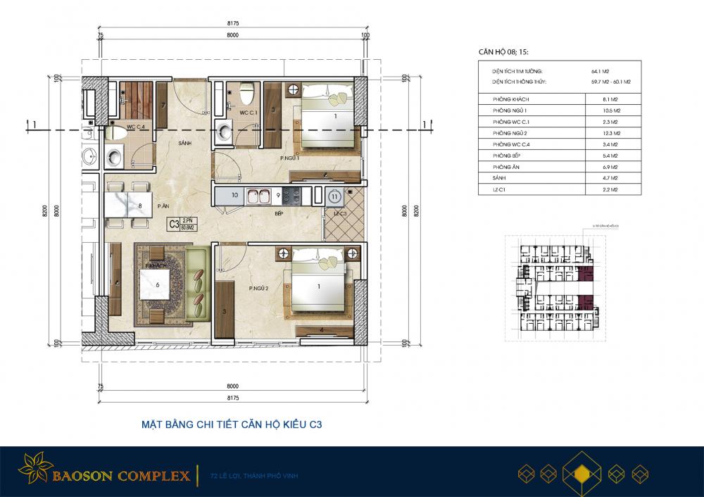 Thiết kế căn hộ C3