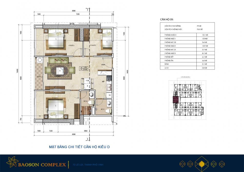 Thiết kế căn hộ D