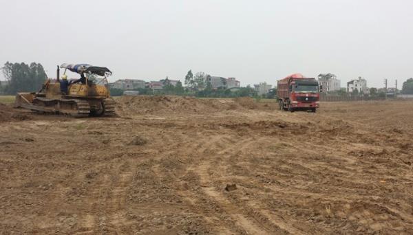 Dự án đang san lấp mặt bằng