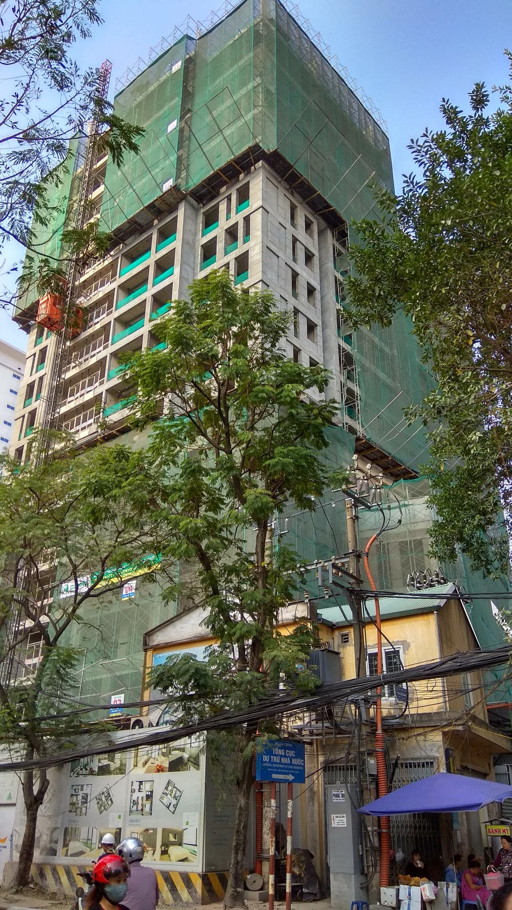 Dự án đang thi công tới tầng 17