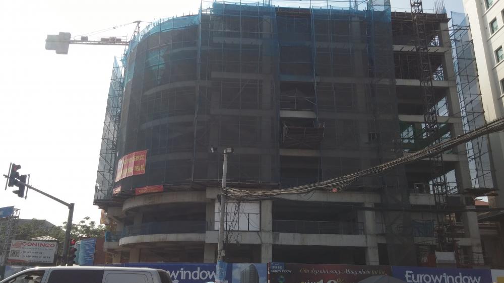 Dự án đang thi công tới mặt sàn tầng 8