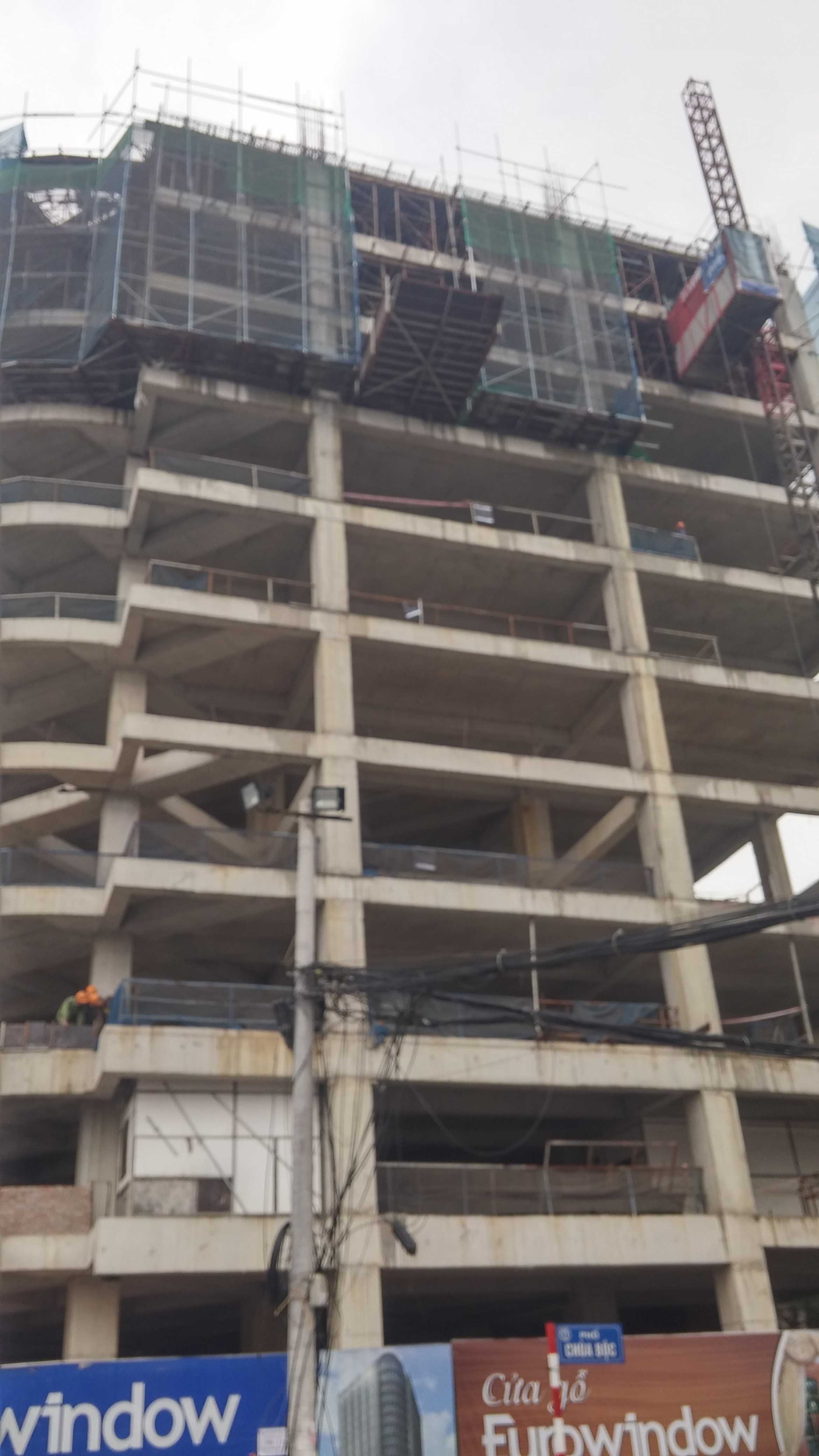 Dự án đang thi công mặt sàn tầng 11