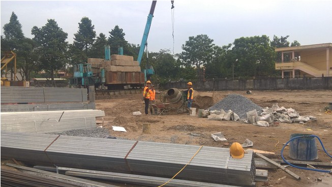 Dự án đang thi công hạ tầng