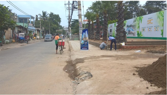 Dự án đang thi công hạ tầng