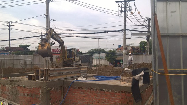 Dự án đang thi công hạ tầng