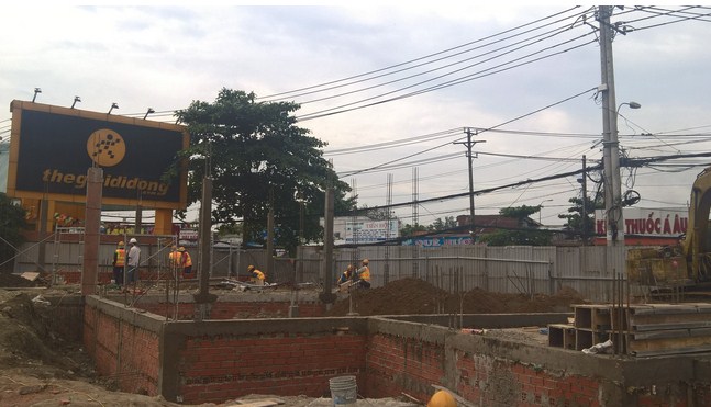 Dự án đang thi công hạ tầng