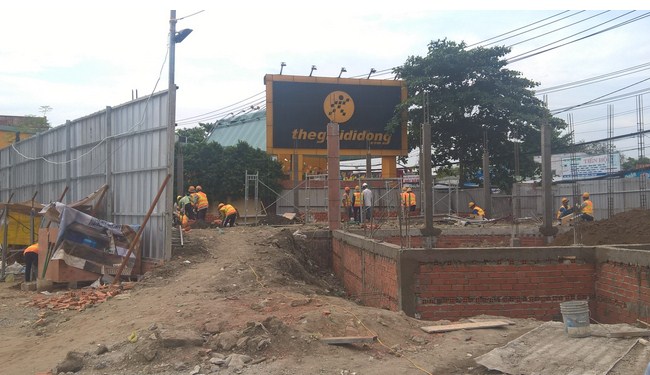 Dự án đang thi công hạ tầng