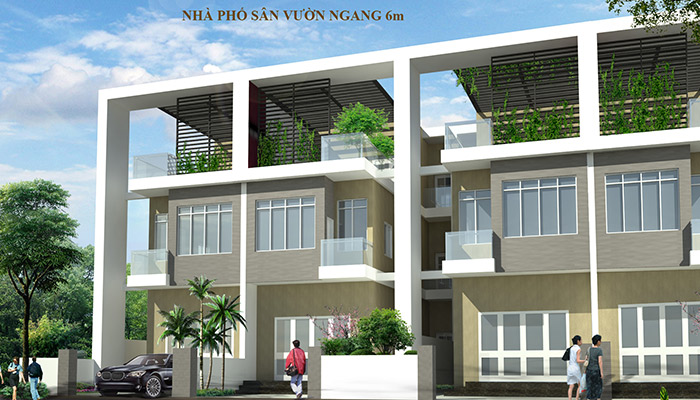 Nhà phố sân vườn 9