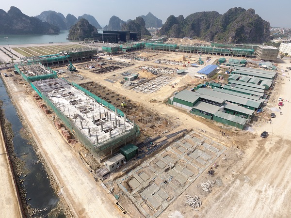 Dự án đang thi công sàn tầng 1