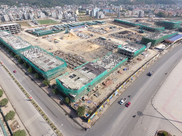 Dự án đang thi công sàn tầng 1