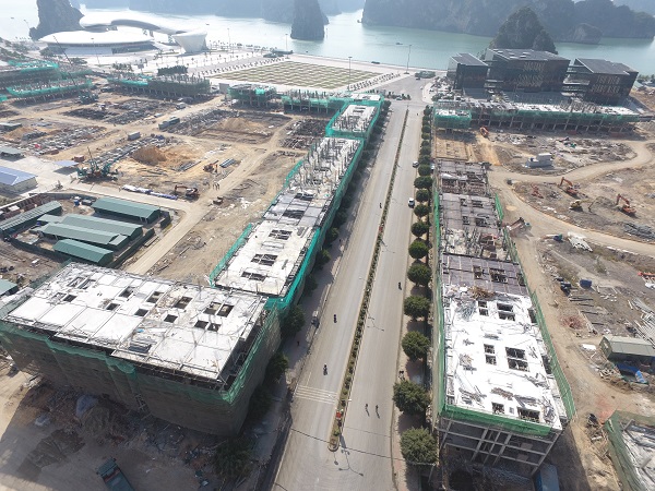 Dự án đang thi công sàn tầng 1