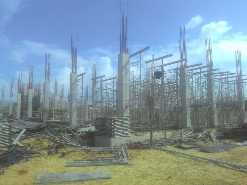 Dự án đang thi công mặt sàn tầng 1