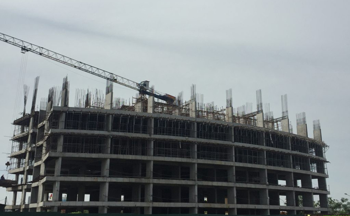 Chung cư CT2 đã hoàn thành tầng 6