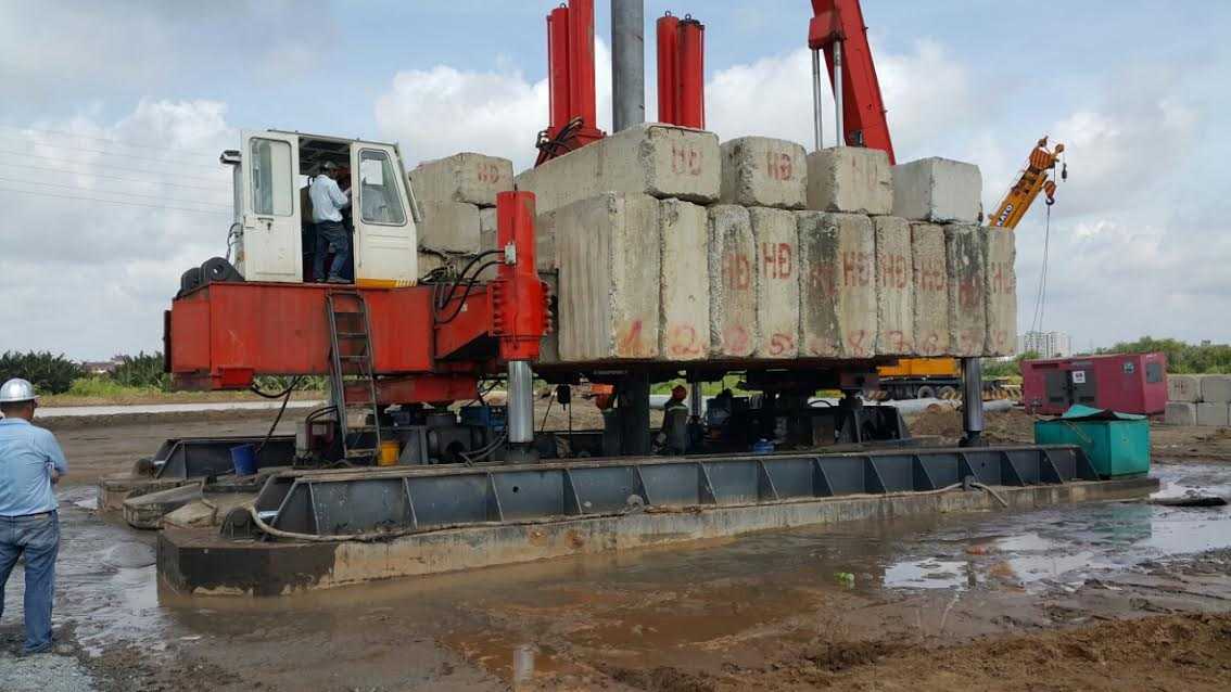 Dự án đang thi công móng