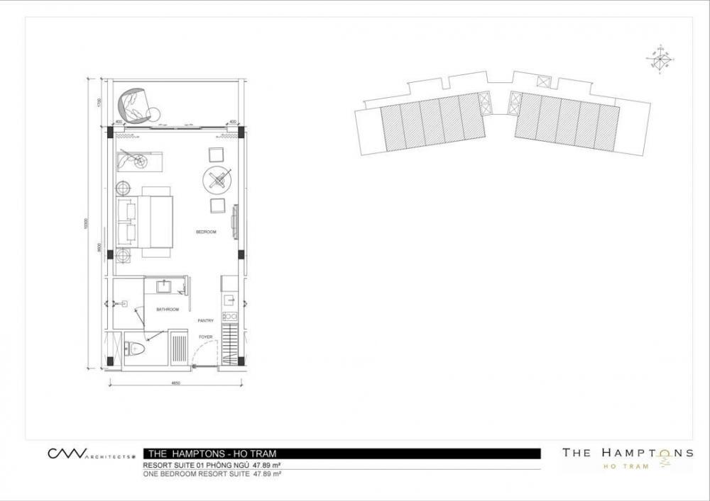 Thiết kế căn hộ 44.46 m2