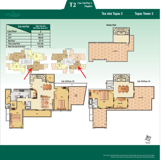 Thiết kế căn hộ 02 - tầng 33