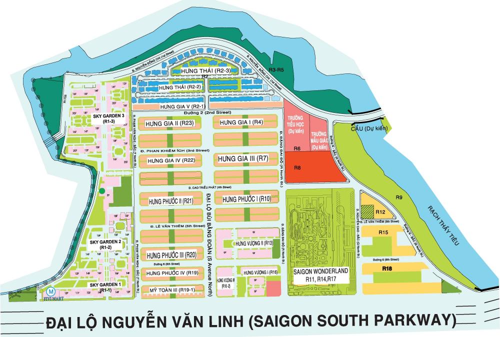 Khu nhà phố Hưng Phước