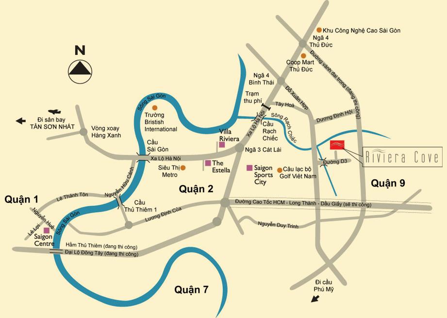 Vị trí Riviera Cove Vị trí Riviera Cove