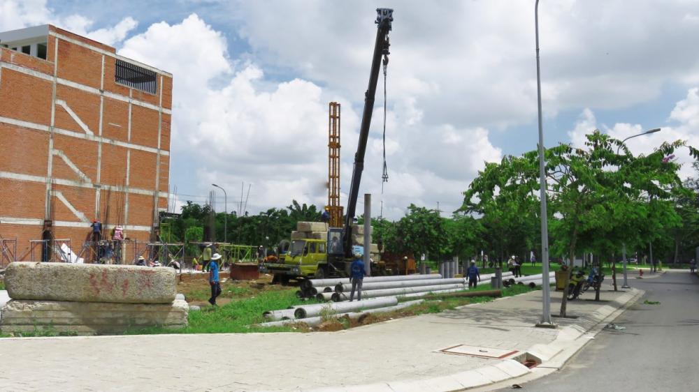 Dự án đang trong quá trình xây dựng phần thô