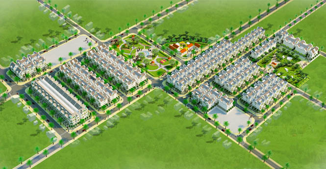 Phối cảnh khu dân cư Cityland Bình Trưng Đông Cityland Bình Trưng Đông