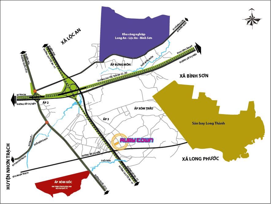 Vị trí của Khu dân cư Ruby Town | ảnh 1