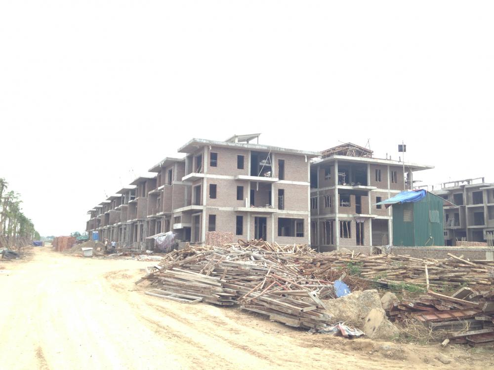 Khu nhà biệt thự lô K đang hoàn thiện phần thô