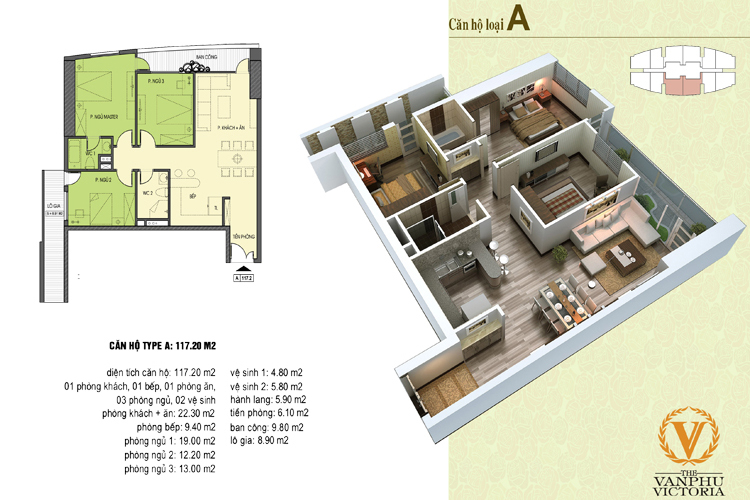 Thiết kế căn hộ A