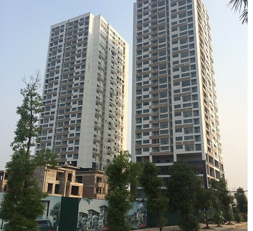 Tòa N04B đã cất nóc và đang chuẩn bị đi vào hoàn thiện