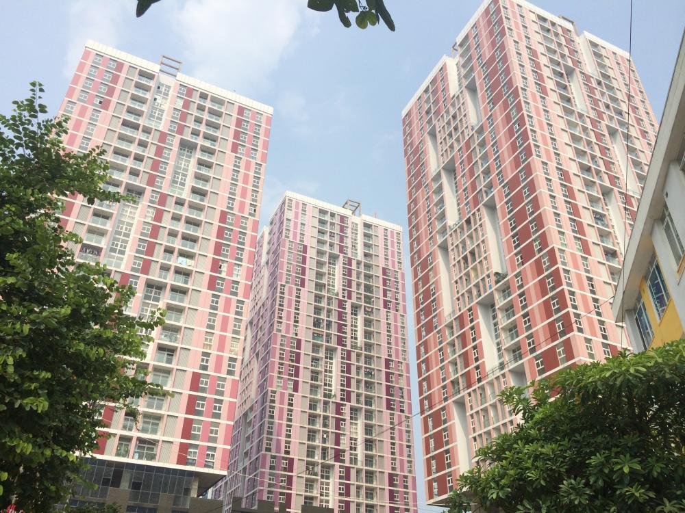 Dự án đang hoàn thiện mặt ngoài để chuẩn bị bàn giao