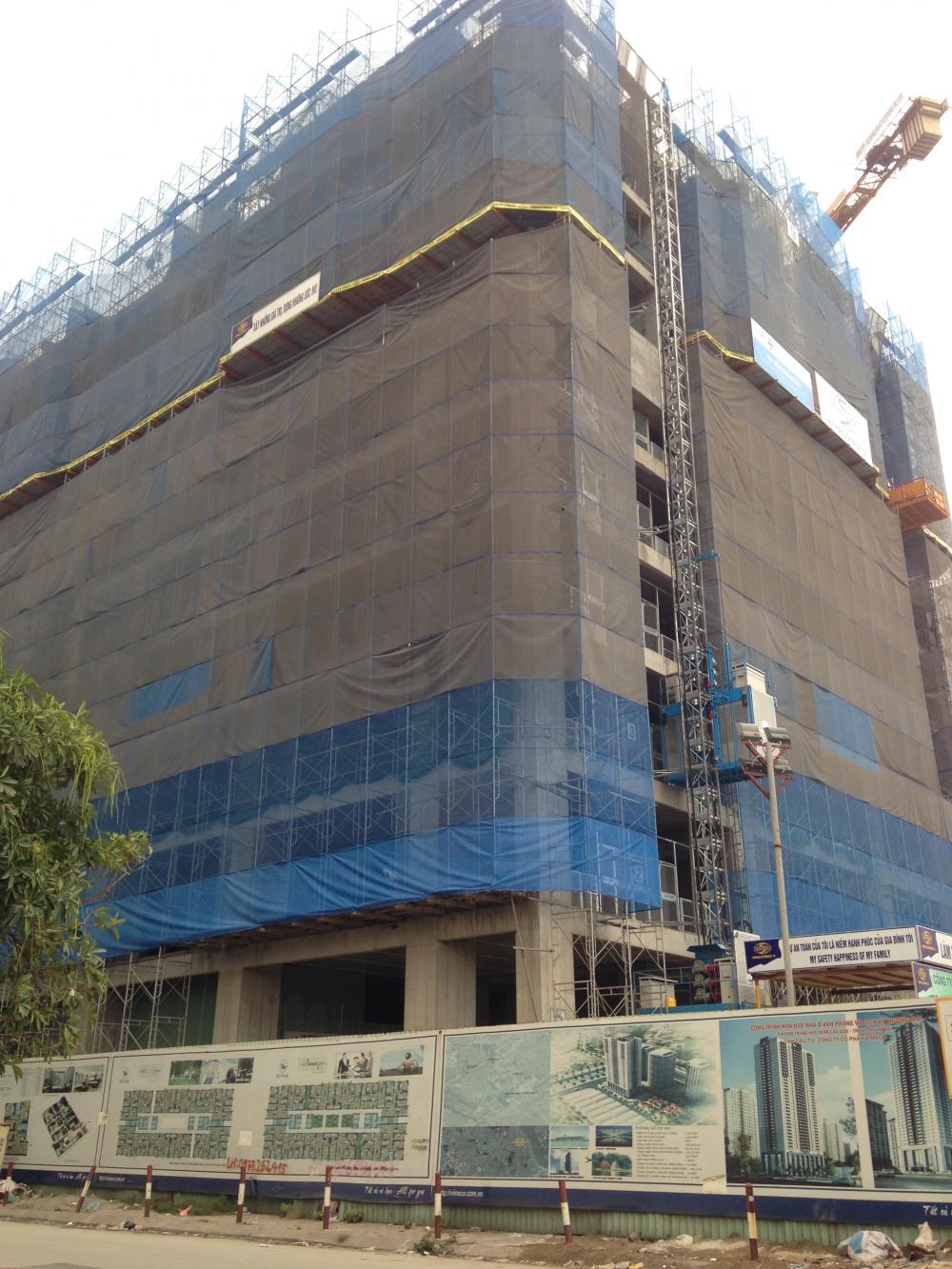 Dự án đang thi công tới mặt sàn tầng 10