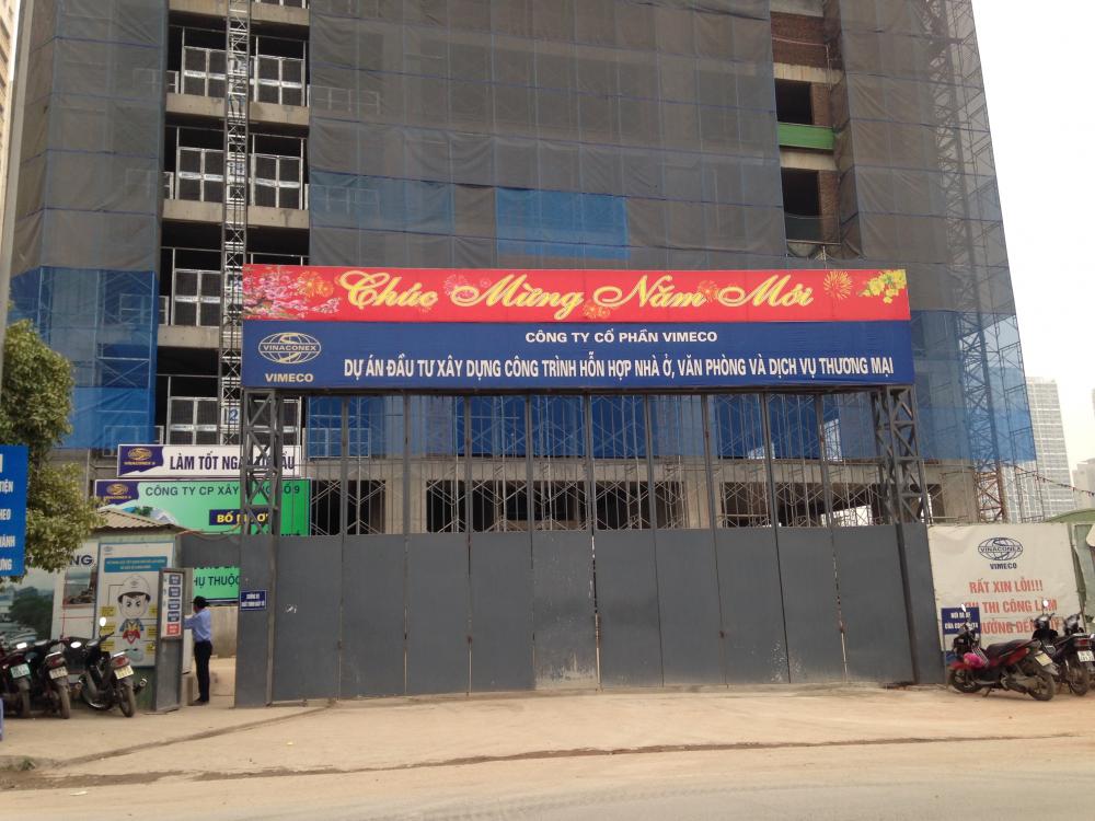 Dự án đang thi công tới mặt sàn tầng 10