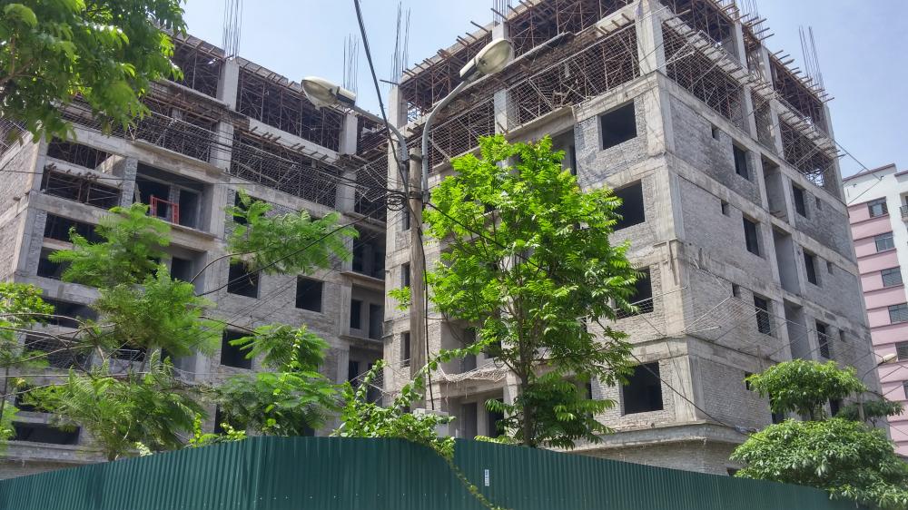 Một số tòa đã hoàn thiện, một số tòa đang thi công