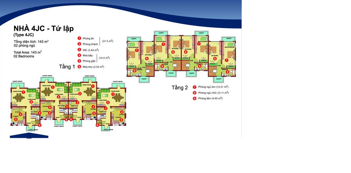 Nhà 4JC - Tứ lập