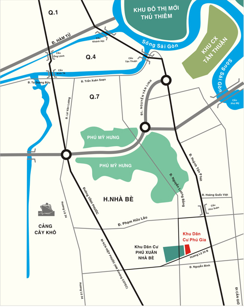 Vị trí dự án Khu dân cư Phú Gia khu dân cư phú gia