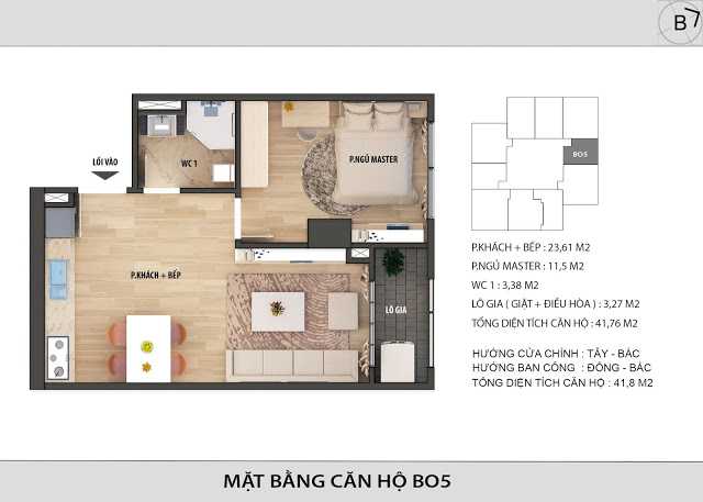 Thiết kế căn hộ BO5