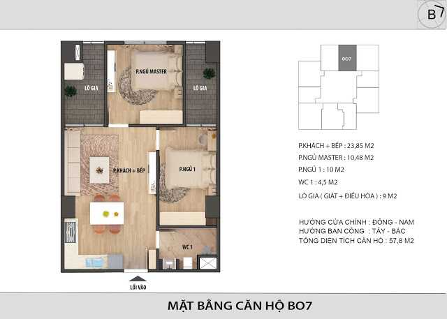 Thiết kế căn hộ BO7