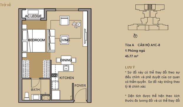 Thiết kế căn hộ A1C-8