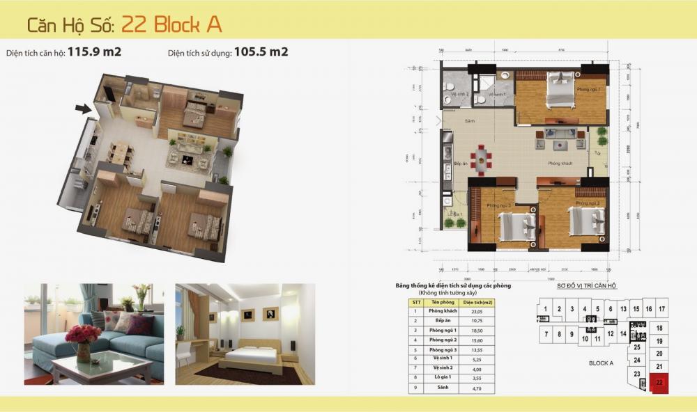 Thiết kế căn hộ 22A