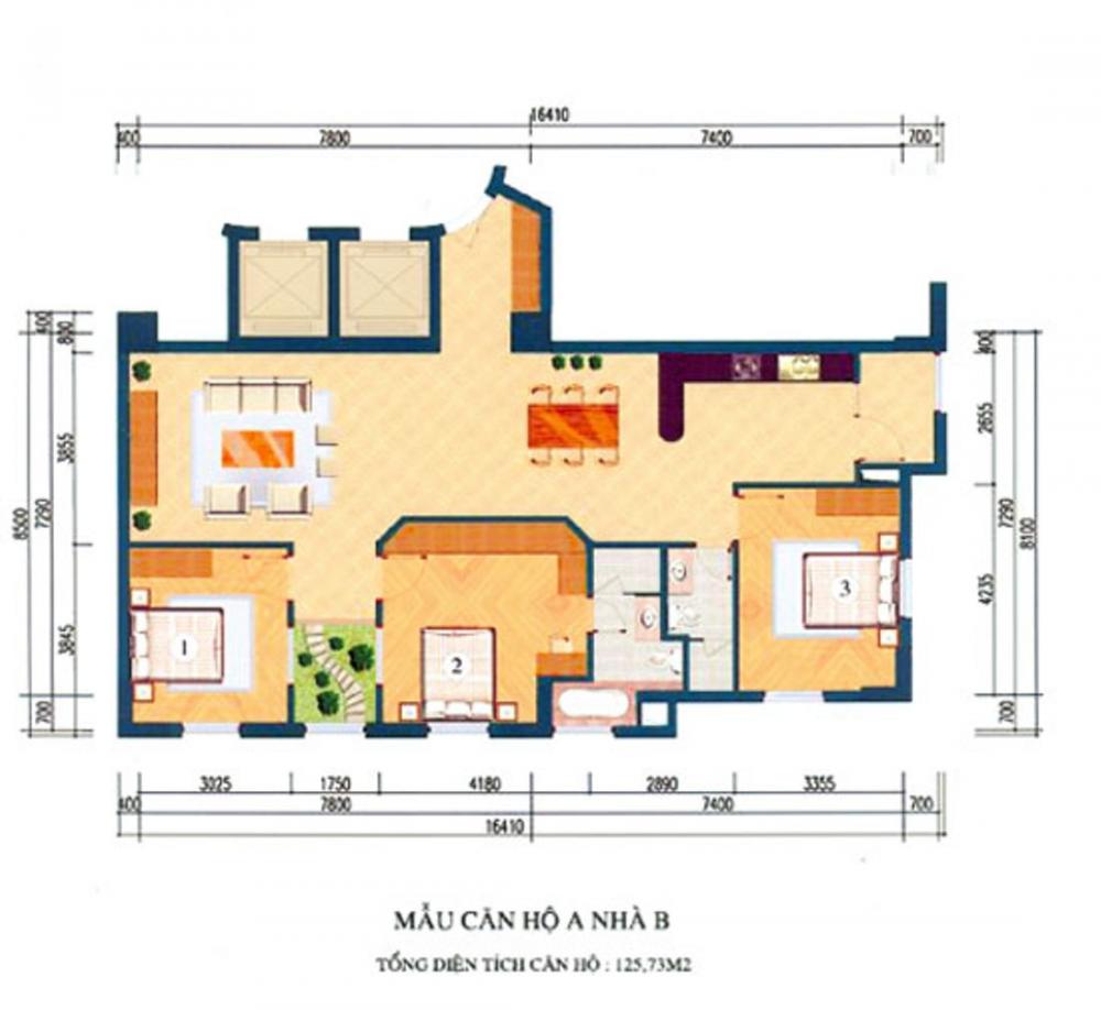 Thiết kế căn hộ A-B