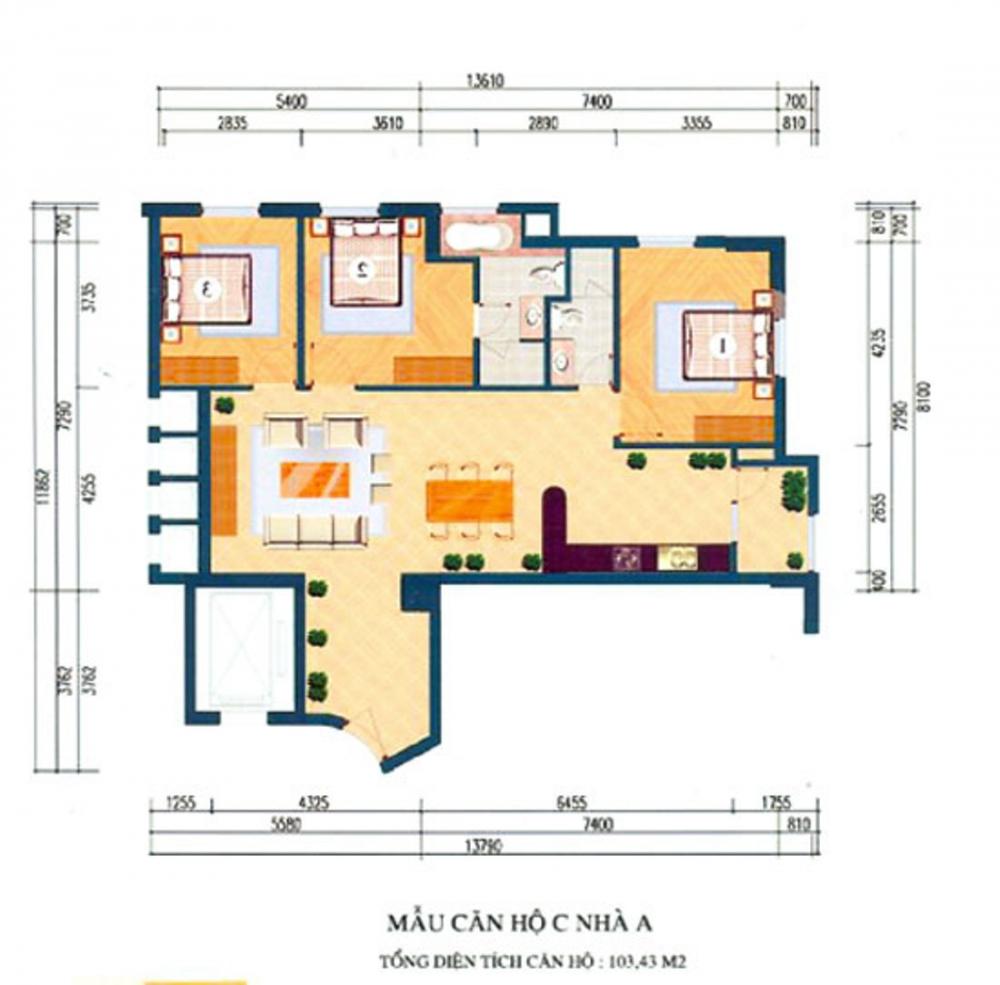 Thiết kế căn hộ C-A