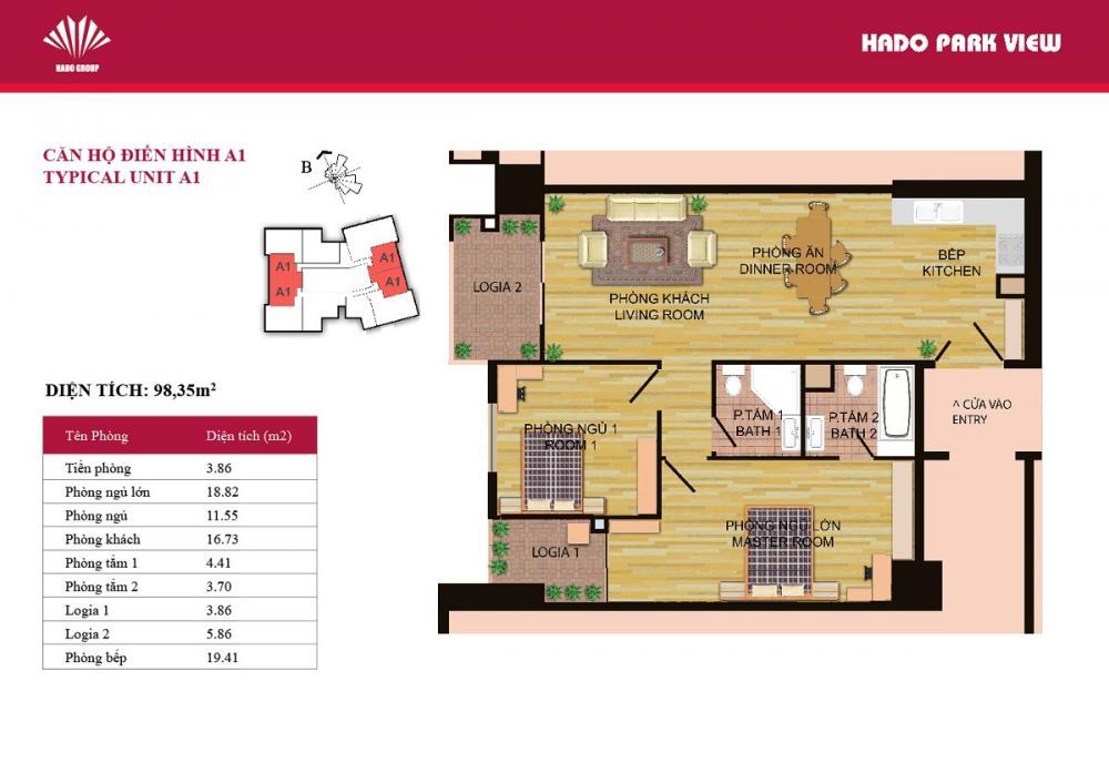 Thiết kế căn hộ A1