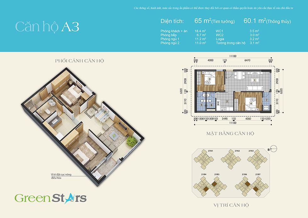Thiết kế căn hộ A3