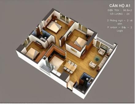 Thiết kế căn hộ A1