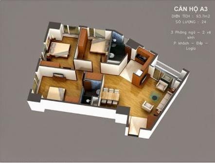 Thiết kế căn hộ A3