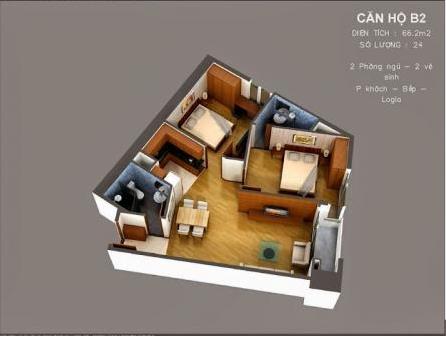 Thiết kế căn hộ B2