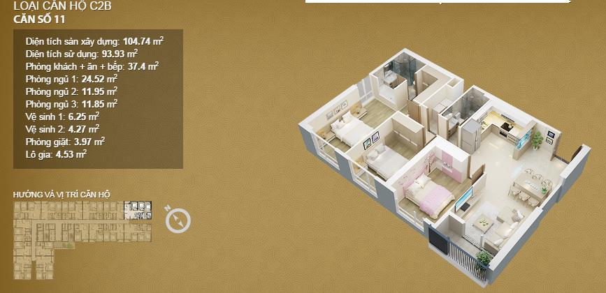 Thiết kế căn hộ C2B